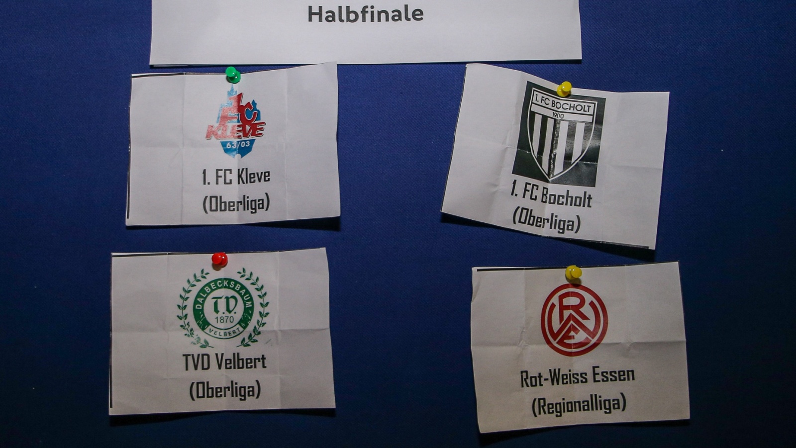 So wurde am 9. März in der Sportschule Wedau ausgelost.