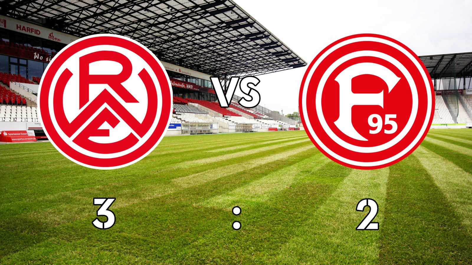 3:2! Niederrheinpokalsieger Rot-Weiss Essen überrascht Fortuna Düsseldorf im DFB-Pokal
