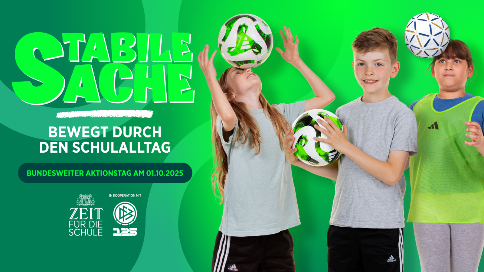 Beim Schul-Aktionstag von DFB und "ZEIT für die Schule" mitmachen und Campus-Besuch gewinnen