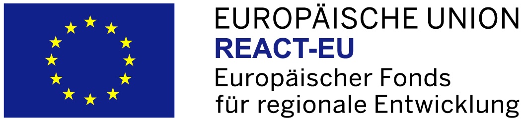 [{"clang_id":1,"value":"Europäische Union Logo: EU-Flagge mit Sternen neben Text \"REACT-EU\", \"Europäischer Fonds für regionale Entwicklung\"."}]
