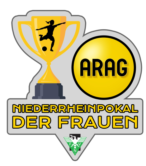 [{"clang_id":1,"value":"Fußballpokal \"Niederrheinpokal der Frauen\" mit ARAG-Logo und Frau beim Fußballspielen. Darunter das Logo des Fußballverbands Niederrhein."}]