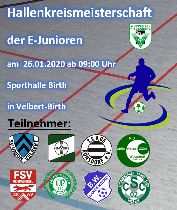Hallenkreismeisterschaft E-Junioren am 26.01.2020