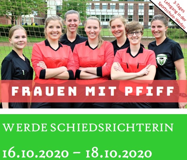 Zum zweiten Mal: FVN-Neulingslehrgang ausschließlich für Schiedsrichterinnen