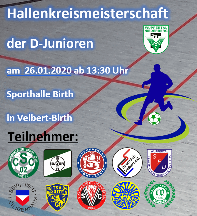 Hallenkreismeisterschaft D-Junioren am 26.01.2020